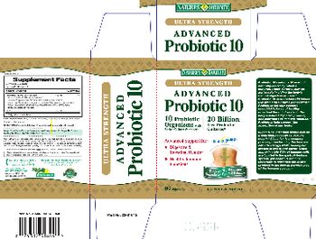 Nature's Bounty Ultra Strength Advanced Probiotic 10 - supplement