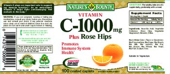 Nature's Bounty Vitamin C-1000 mg Plus Rose Hips - vitamin supplement