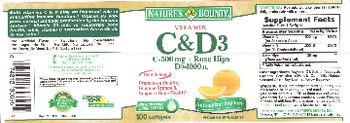 Nature's Bounty Vitamin C & D3 - vitamin supplement