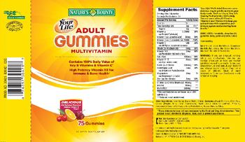 Nature's Bounty Your Life Multi Aadult Gummies Multivitamin - vitamin supplement