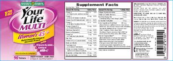 Nature's Bounty Your Life Multi Women's 45+ - vitamin supplement