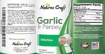 Natures Craft Garlic & Parsley - supplement
