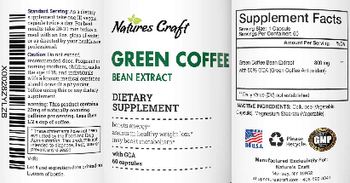 Natures Craft Green Coffee Bean Extract - supplement
