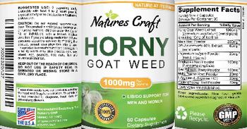 Natures Craft Horny Goat Weed - supplement