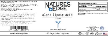 Nature's Edge Alpha Lipoic Acid 300 mg - supplement