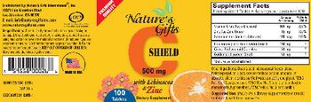 Nature's Gifts C Shield 500 mg With Echinacea & Zinc - supplement