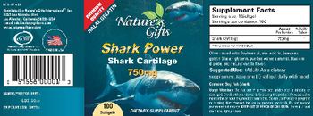 Nature's Gifts Shark Power Shark Cartilage 750 mg - supplement