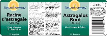 Nature's Harmony Astragalus Root 500 mg - 