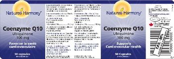 Nature's Harmony Coenzyme Q10 Ubiquinone 100 mg - 