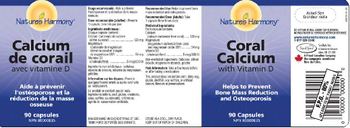 Nature's Harmony Coral Calcium With Vitamin D - 