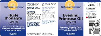 Nature's Harmony Evening Primrose Oil 1000 mg - 
