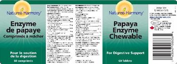 Nature's Harmony Papaya Enzyme Chewable - 