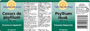 Nature's Harmony Psyllium Husk 500 mg - 