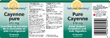 Nature's Harmony Pure Cayenne 470 mg - 