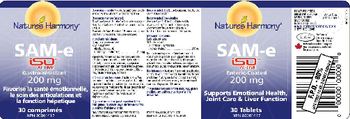 Nature's Harmony SAM-e iSO Active Enteric-Coated 200 mg - 
