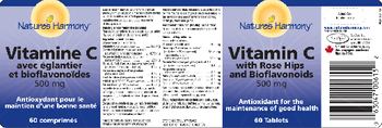 Nature's Harmony Vitamin C With Rose Hips And Bioflavonoids 500 mg - 