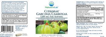 Nature's Lab Citrimax Garcinia Cambogia 1200 mg - supplement