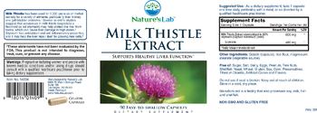 Nature's Lab Milk Thistle Extract - supplement