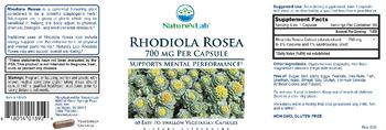 Nature's Lab Rhodiola Rosea 700 mg - supplement