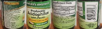 Nature's Measuere Probiotic Acidophilus with Pectin - supplement