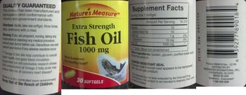 Nature's Measure Extra Strength Fish Oil 1000 mg - supplement
