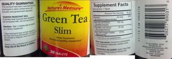 Nature's Measure Green Tea Slim - supplement