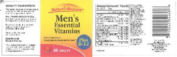 Nature's Measure Men's Essential Vitamins - supplement