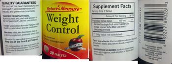 Nature's Measure Weight Control - supplement