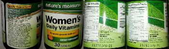 Nature's Measure Women's Daily Vitamins - supplement