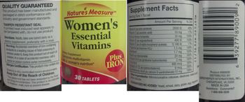 Nature's Measure Women's Essential Vitamins Plus Iron - supplement