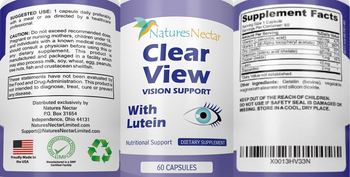 Natures Nectar Clear View - supplement