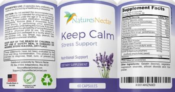 Natures Nectar Keep Calm - supplement
