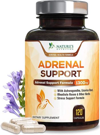 Nature’s Nutrition Adrenal Support and Stress Support 1300mg - supplement