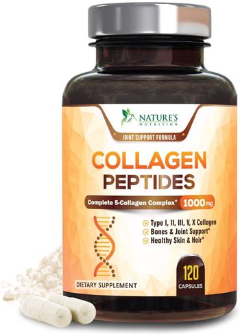 Nature’s Nutrition Collagen Capsules Multi Collagen Peptides 1000mg - supplement