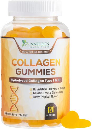 Nature’s Nutrition Collagen Gummies Types 1 and 3 10,000 mcg - supplement