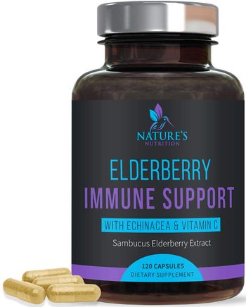 Nature’s Nutrition Elderberry Capsules - supplement