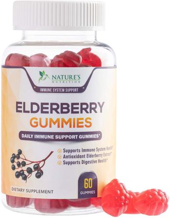 Nature’s Nutrition Elderberry Immune Support Gummies - supplement