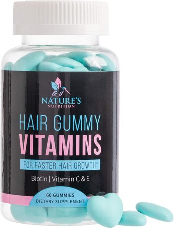 Nature’s Nutrition Hair Gummy Vitamins - 1 Bottle - supplement