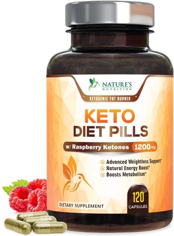 Nature’s Nutrition Keto Diet 1200mg Capsules Advanced Weight Support - supplement