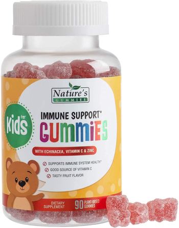 Nature’s Nutrition Kids Immune Support Gummies with Vitamins, Echinacea and Zinc - supplement