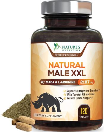 Nature’s Nutrition Nature's Nutrition Natural Tablets- Made in USA - Supplement for Men - supplement
