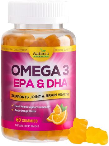 Nature’s Nutrition Omega 3 Fish Oil Gummies Extra Strength DHA & EPA - supplement