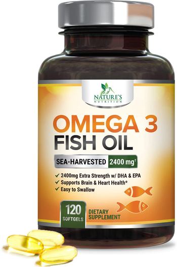 Nature’s Nutrition Omega-3 Fish Oil Supplement - supplement