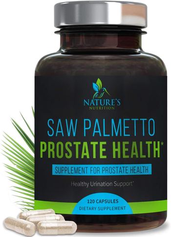 Nature’s Nutrition Prostate Supplements for Men with Saw Palmetto 1300 mg - supplement