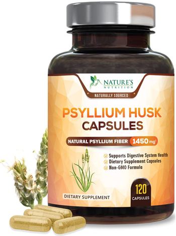 Nature’s Nutrition Psyllium Husk Capsules 1450mg - supplement