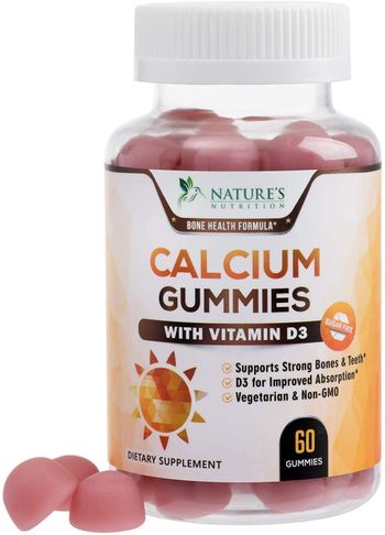 Nature’s Nutrition Sugar Free Calcium Gummies with Vitamin D3 - supplement