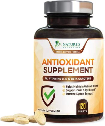Nature’s Nutrition Super Antioxidants Supplement Tablets - supplement