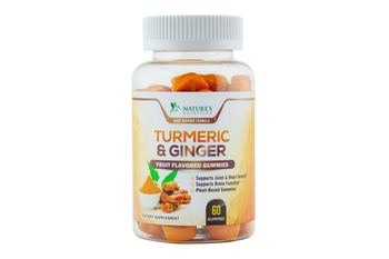 Nature’s Nutrition Turmeric Curcumin and Ginger Gummies - 1 Bottle - supplement