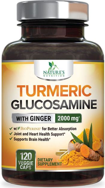 Nature’s Nutrition Turmeric Curcumin with Ginger, Glucosamine & Msm 2000mg - supplement