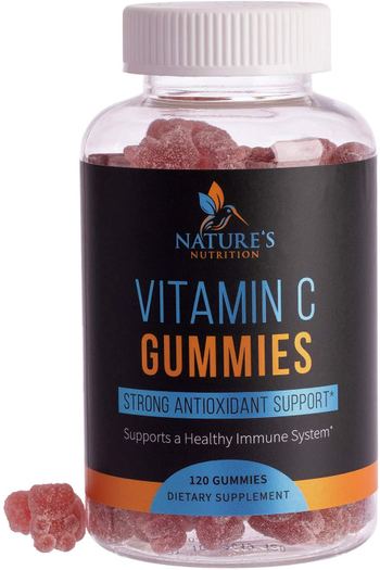 Nature’s Nutrition Vitamin C Gummies for Adults and Kids with Zinc and Echinacea - supplement